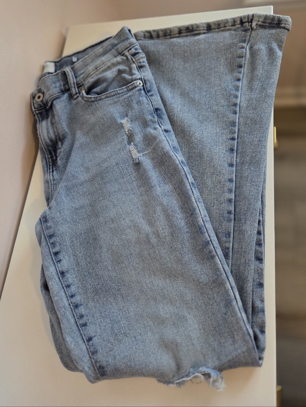 Celebrity Pink Light Blue Straight Leg Jeans